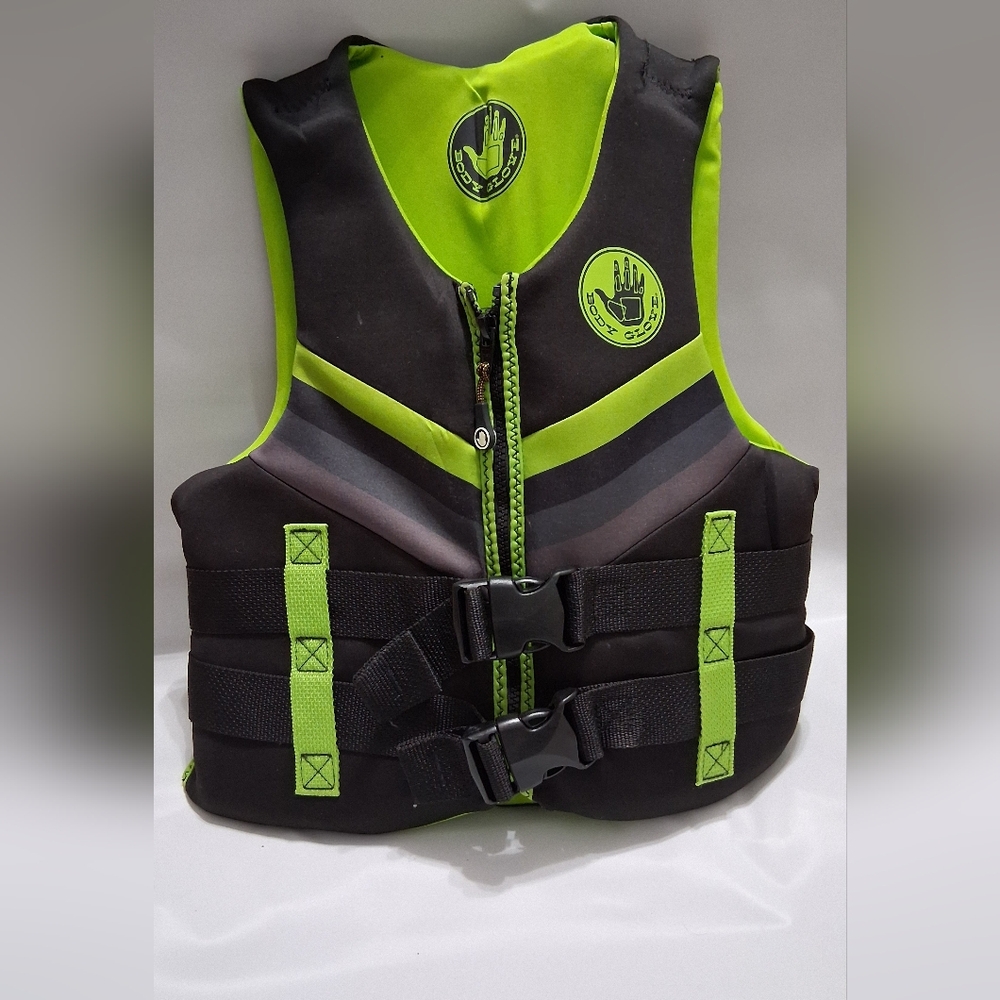 Green and Black Life Vest